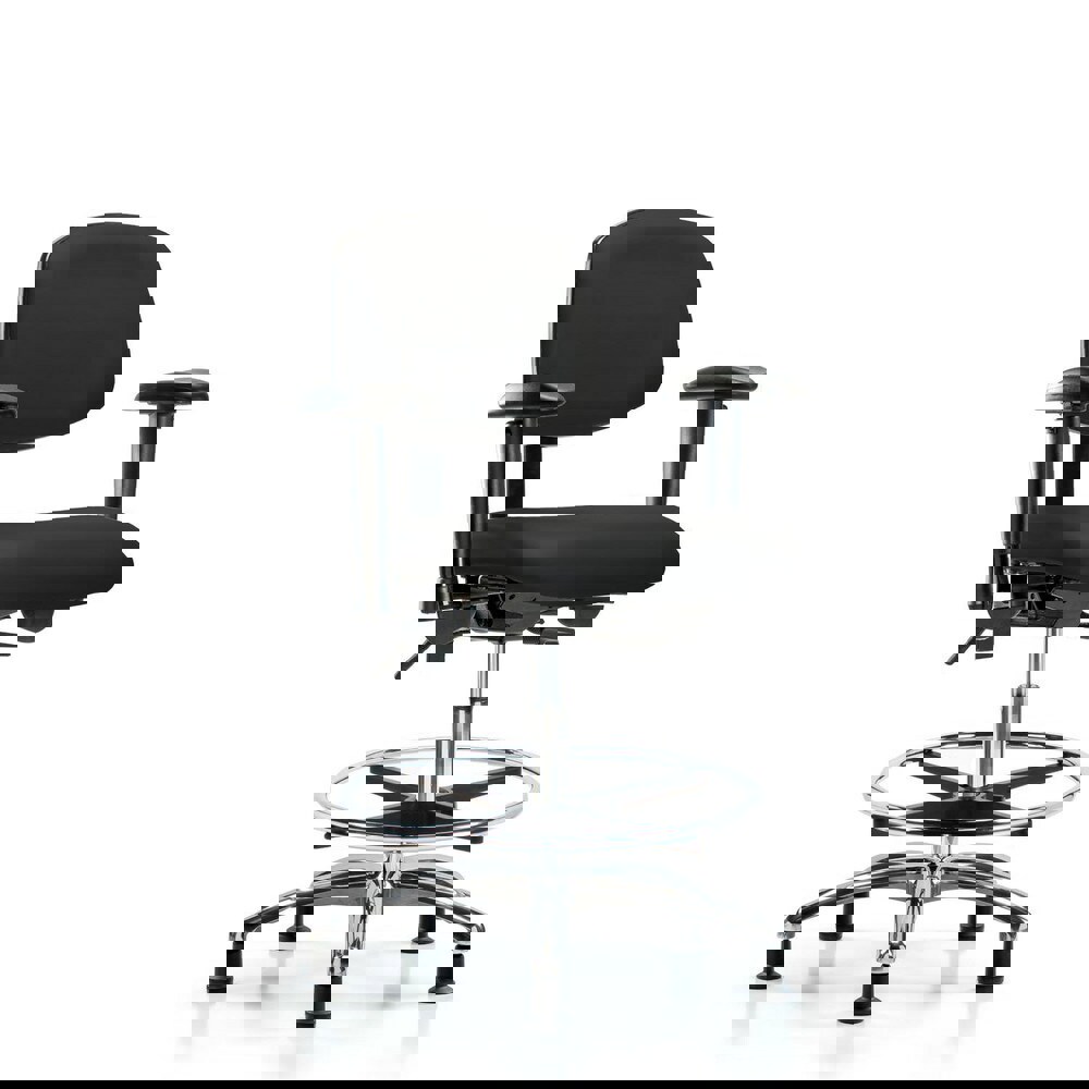 Task Chair: Vinyl, Black