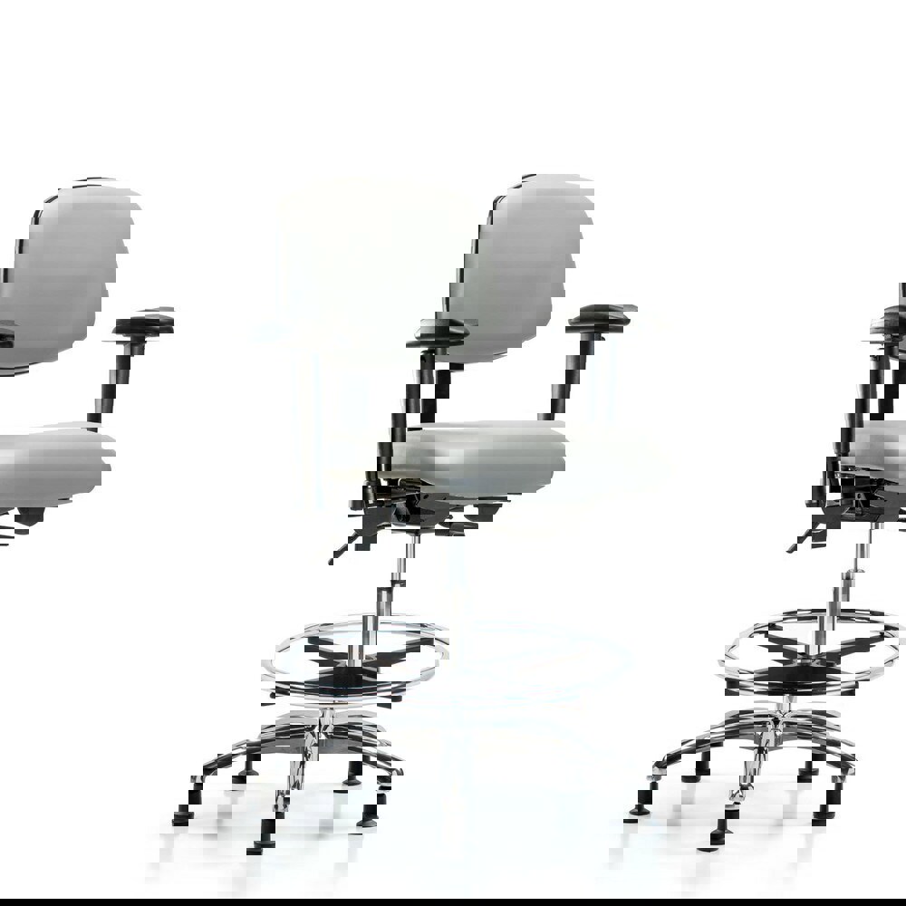 Task Chair: Vinyl, Dove