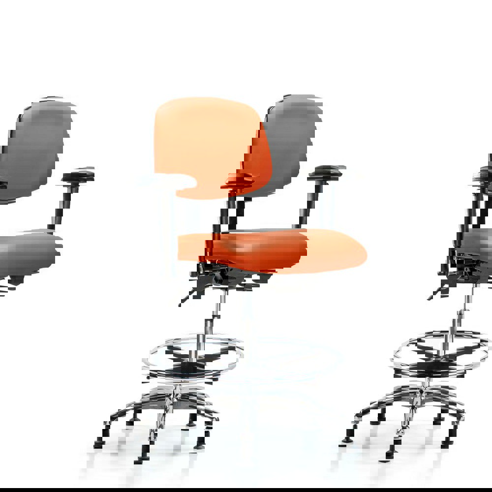 Task Chair: Vinyl, Orange Kist