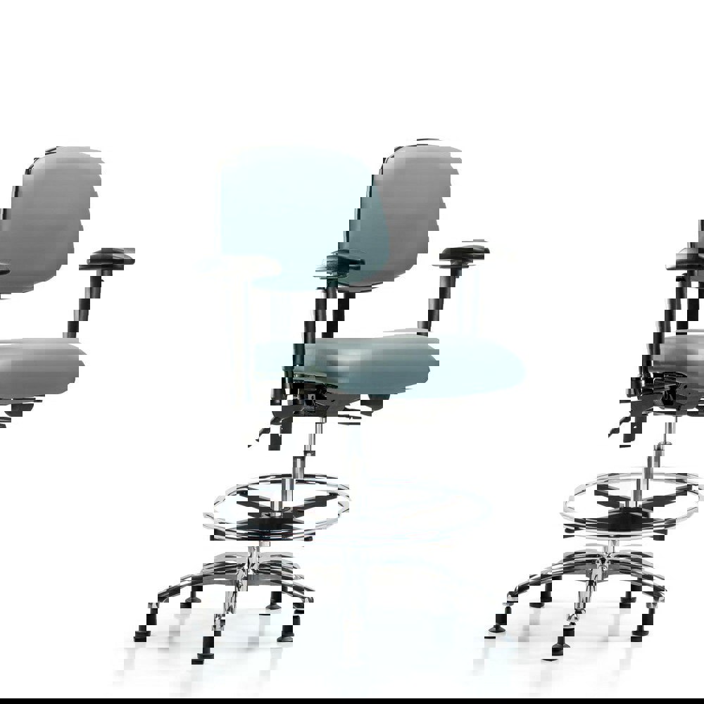 Task Chair: Vinyl, Storm