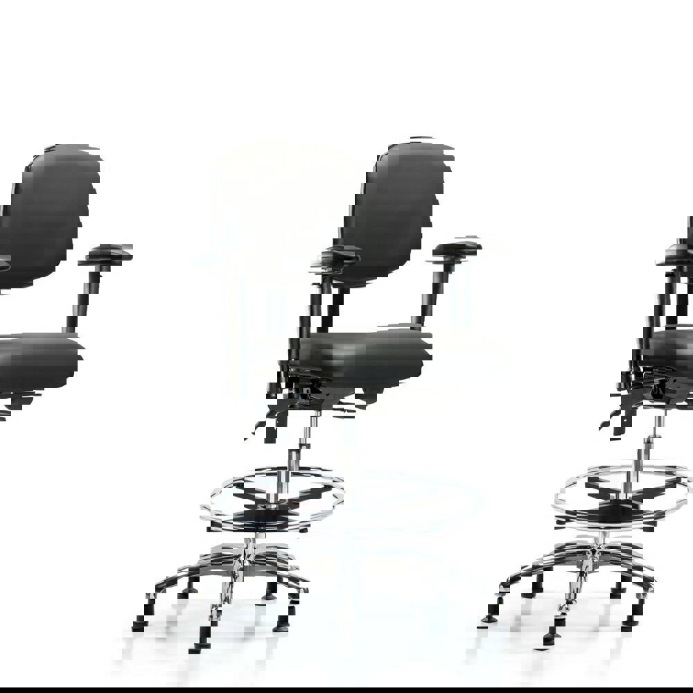 Task Chair: Vinyl, Carbon