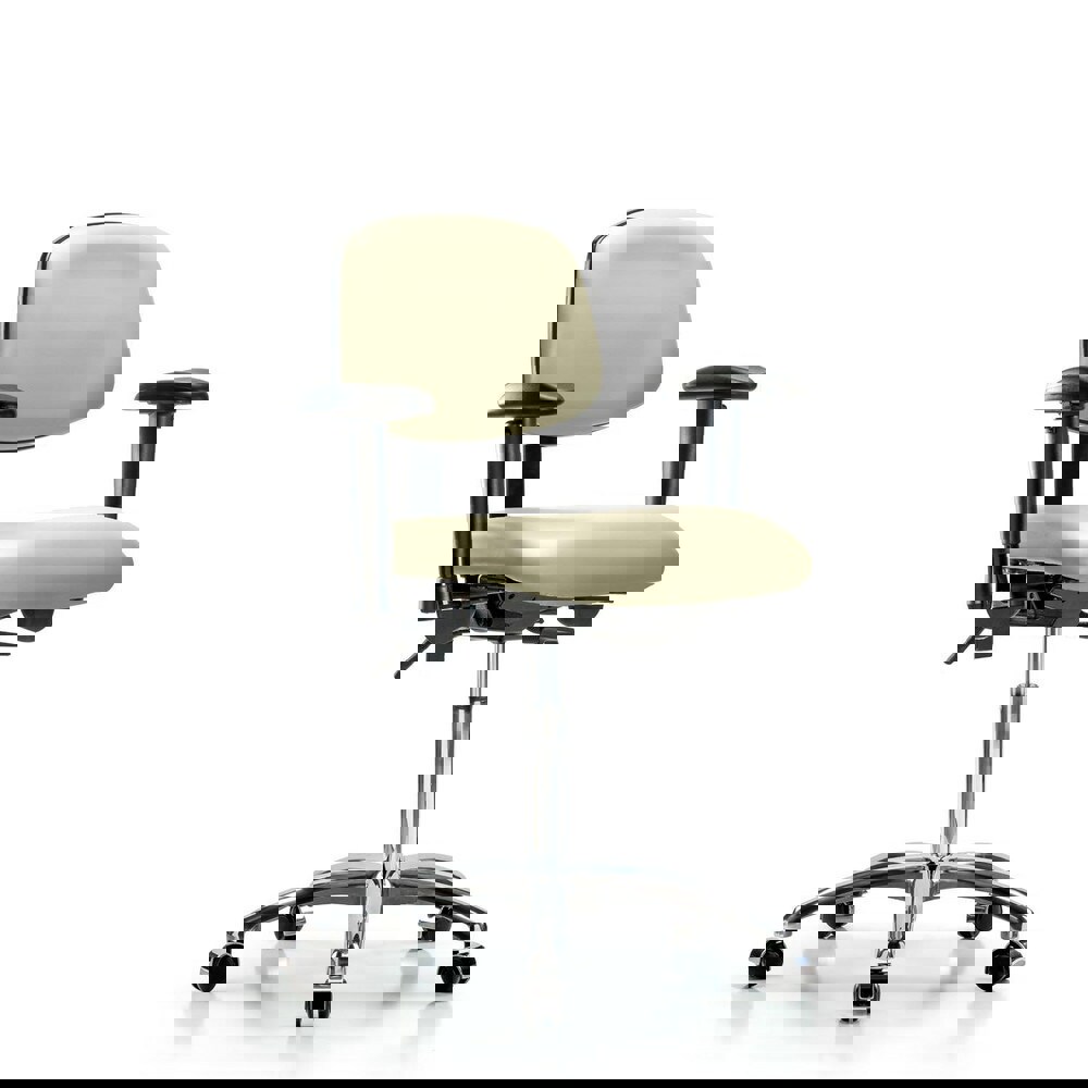 Task Chair: Vinyl, Adobe White