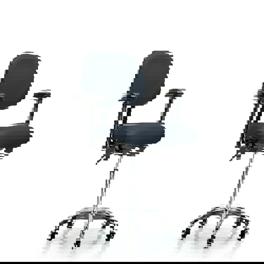 Task Chair: Vinyl, Imperial Blue