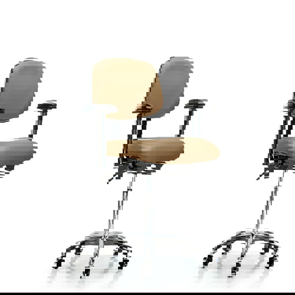 Task Chair: Vinyl, Taupe