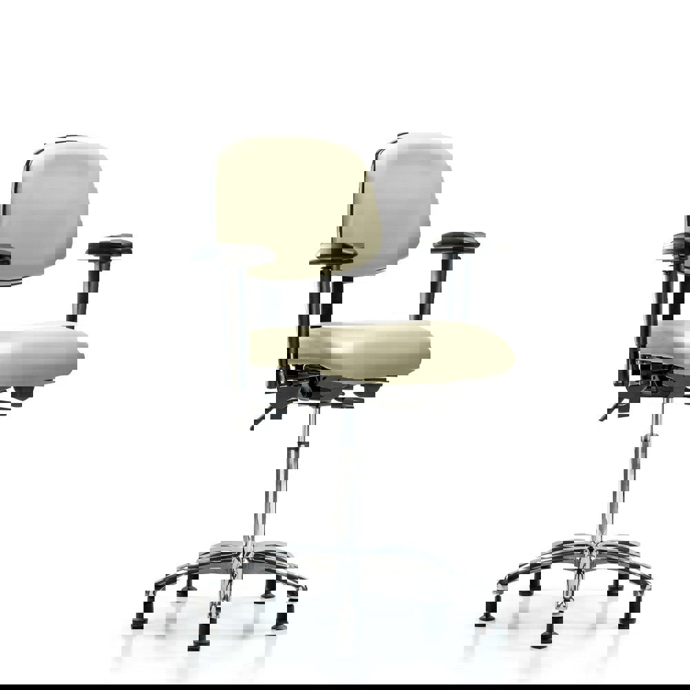 Task Chair: Vinyl, Adobe White