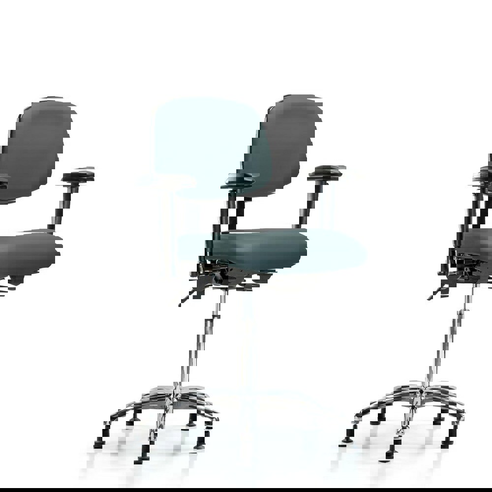 Task Chair: Vinyl, Colonial Blue