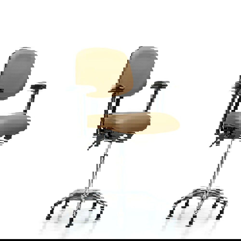 Task Chair: Vinyl, Taupe