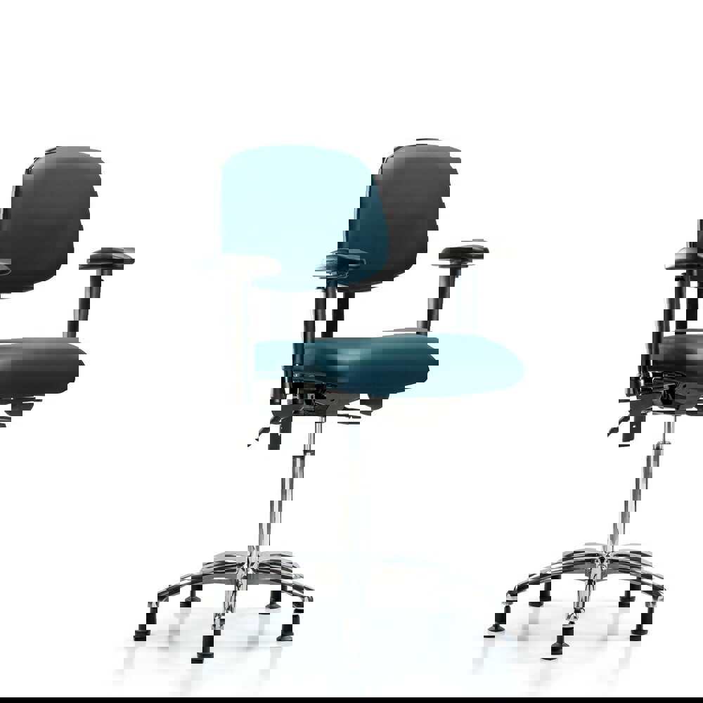 Task Chair: Vinyl, Marine Blue