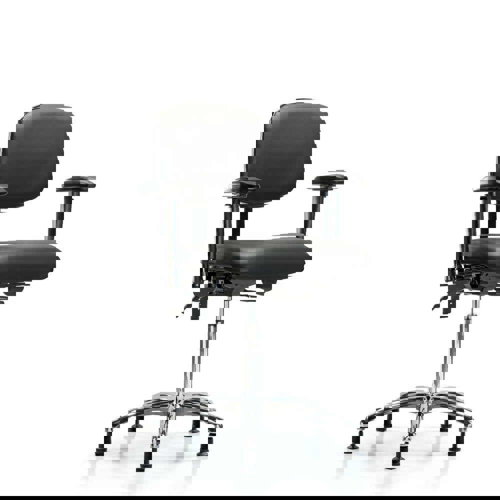 Task Chair: Vinyl, Carbon