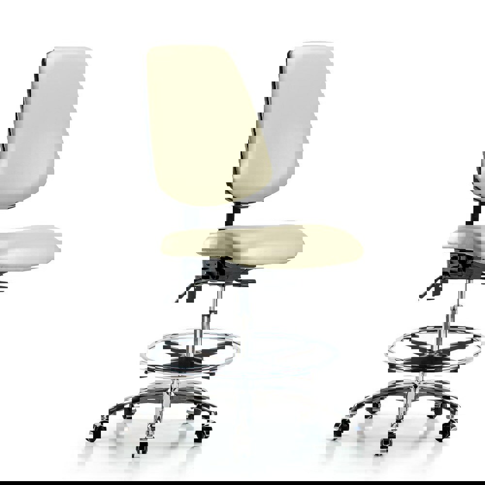 Task Chair: Vinyl, Adobe White