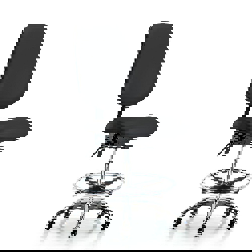 Task Chair: Vinyl, Black