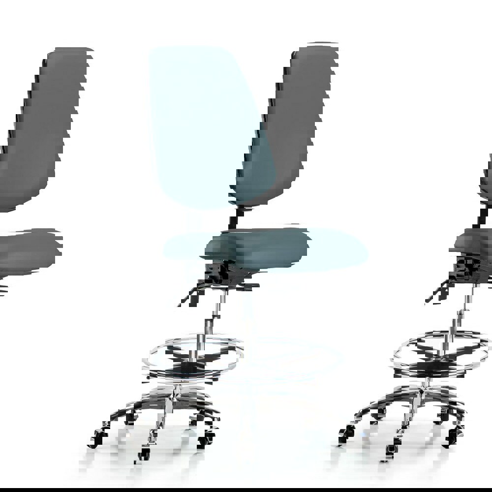 Task Chair: Vinyl, Colonial Blue