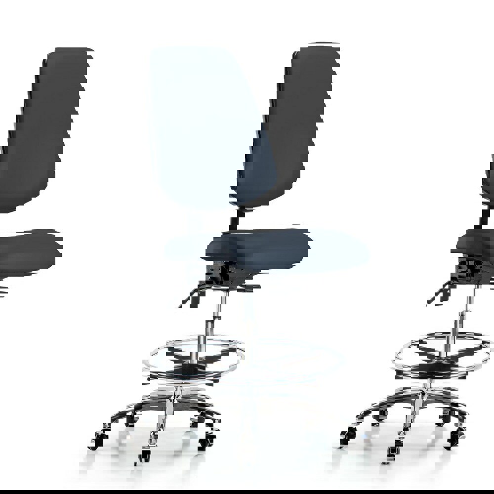 Task Chair: Vinyl, Imperial Blue