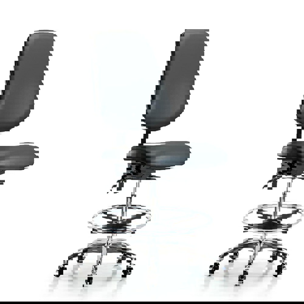 Task Chair: Vinyl, Carbon