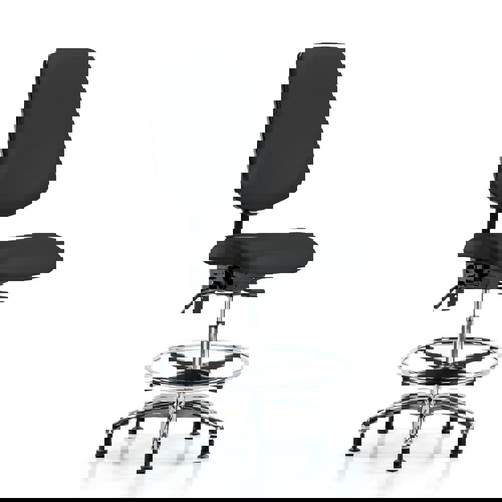 Task Chair: Vinyl, Black