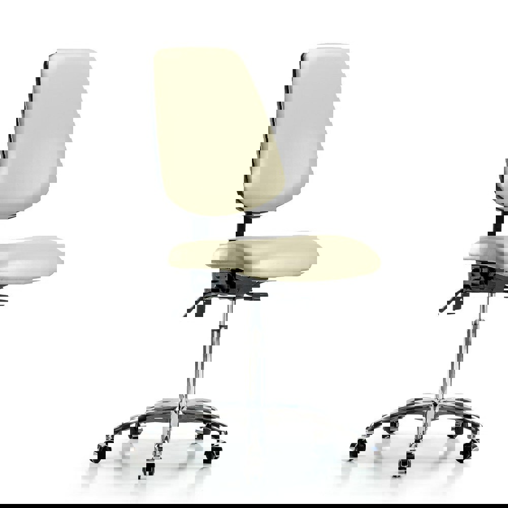 Task Chair: Vinyl, Adobe White