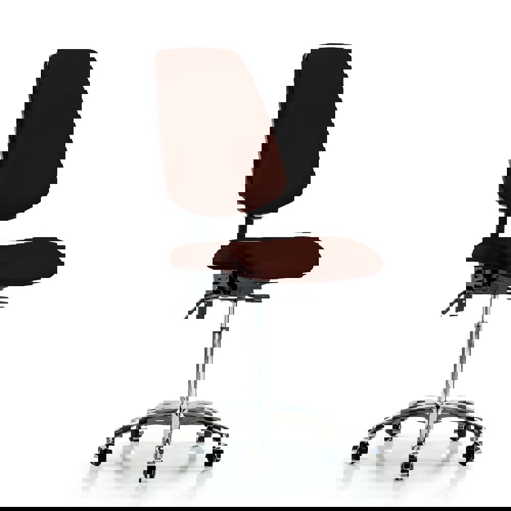 Task Chair: Vinyl, Burgundy