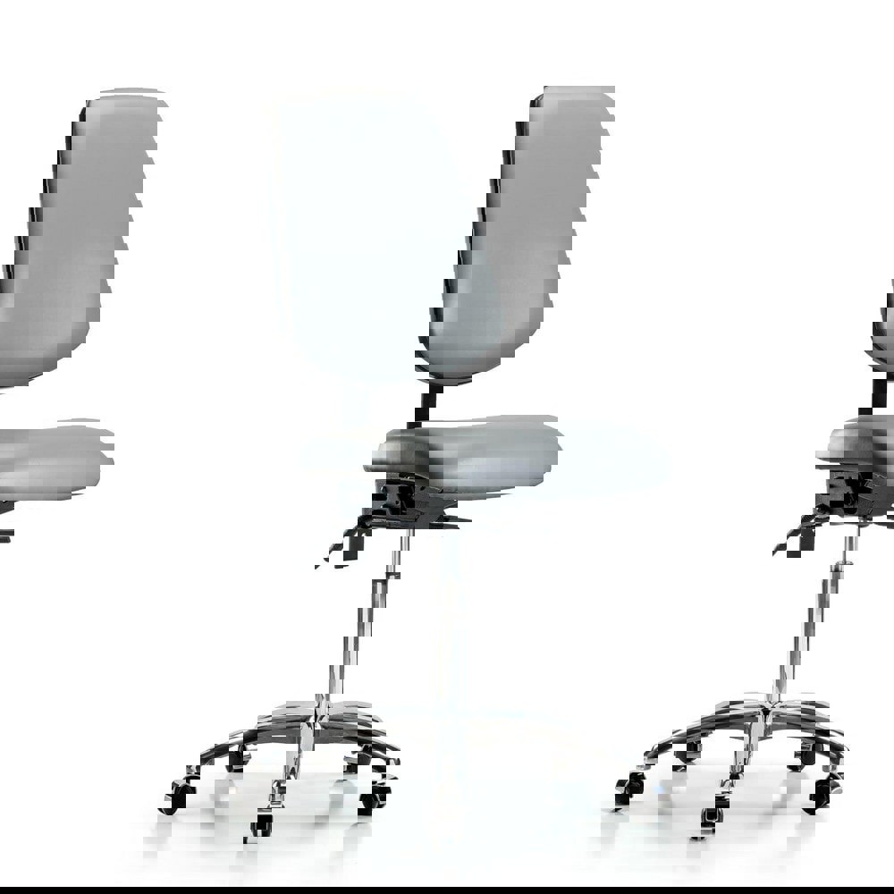 Task Chair: Vinyl, Sterling