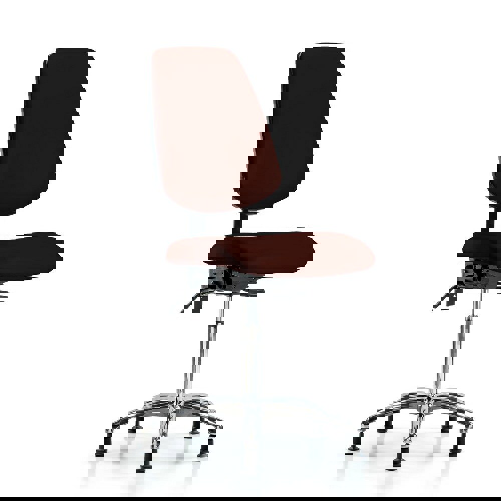 Task Chair: Vinyl, Burgundy