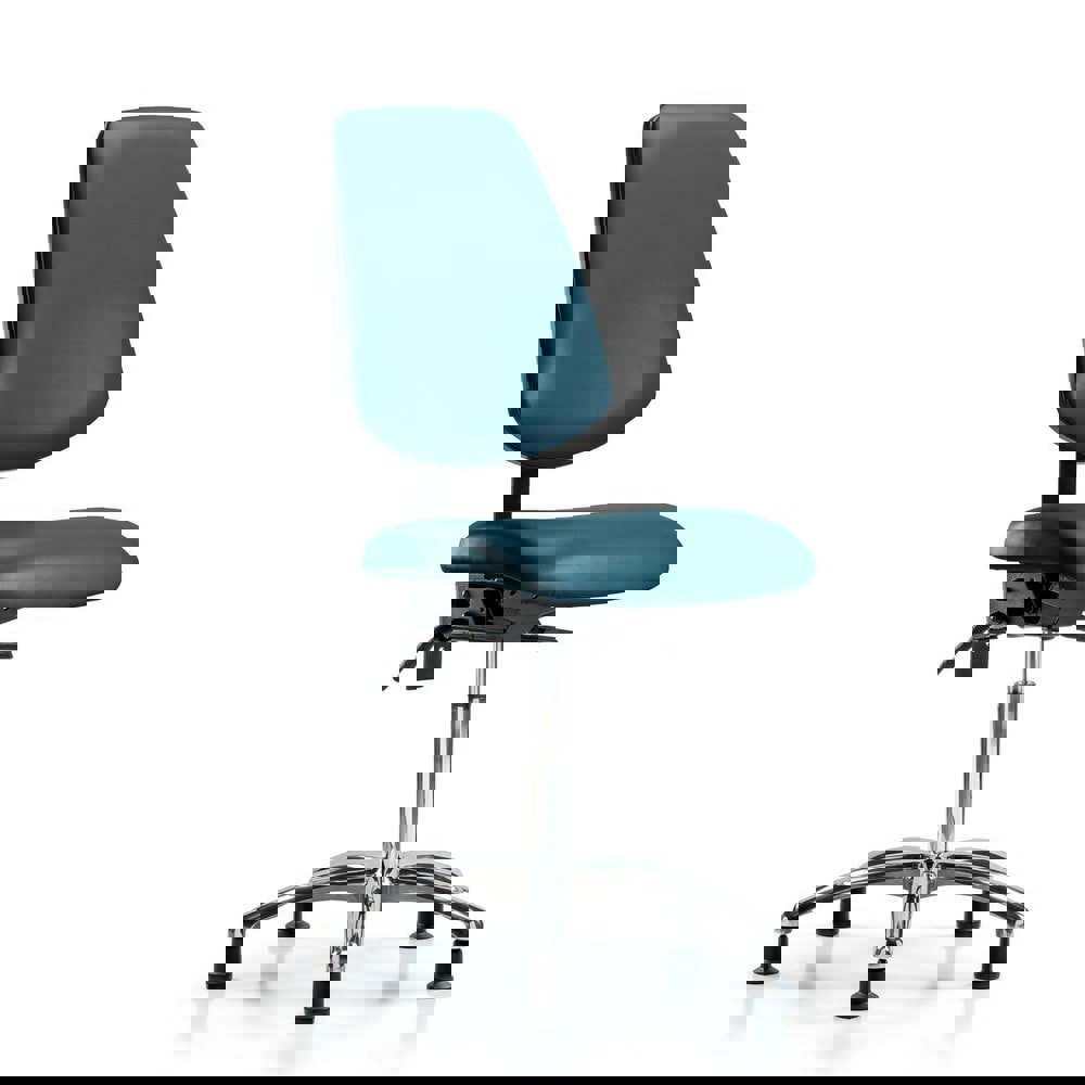 Task Chair: Vinyl, Marine Blue