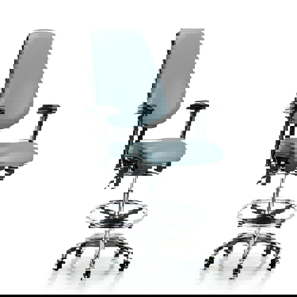 Task Chair: Vinyl, Storm