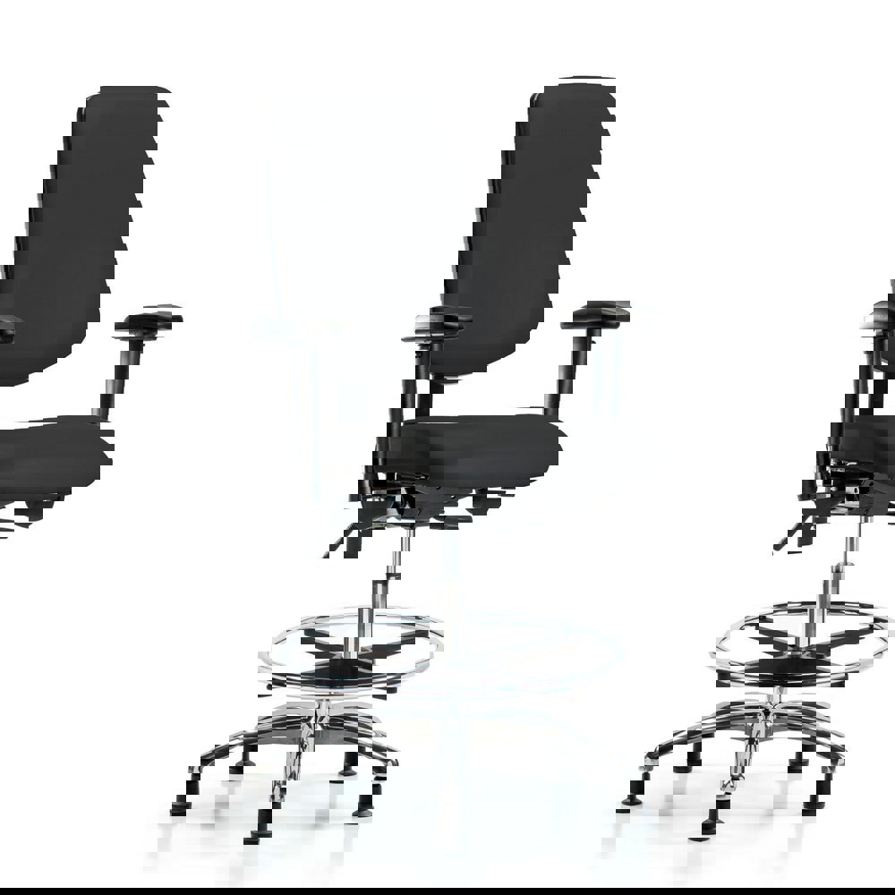 Task Chair: Vinyl, Black