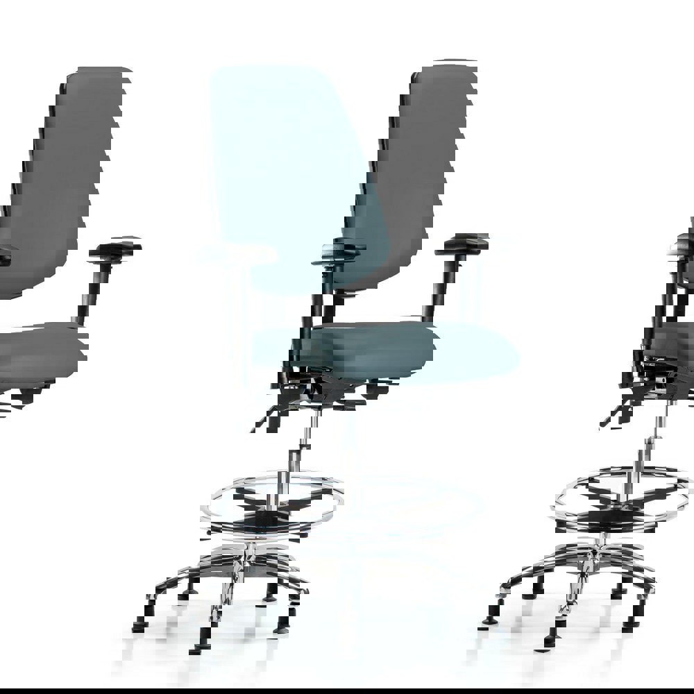 Task Chair: Vinyl, Colonial Blue