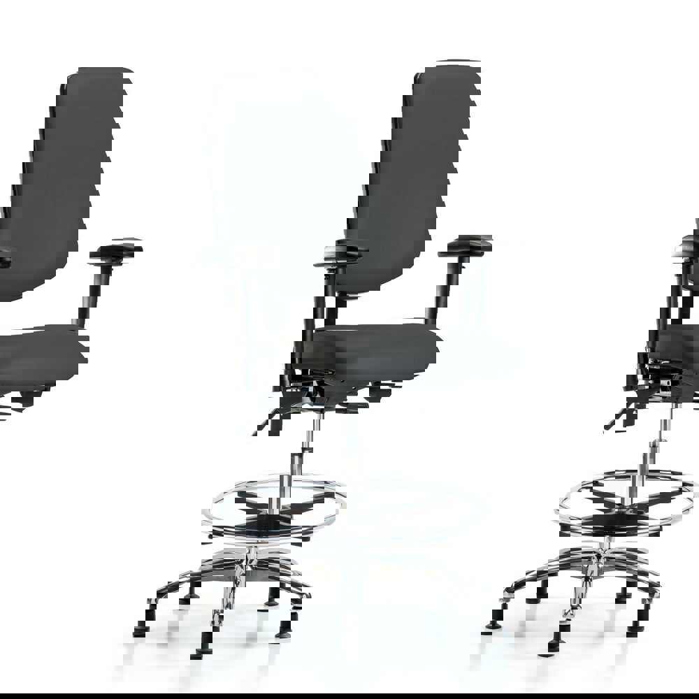 Task Chair: Vinyl, Charcoal