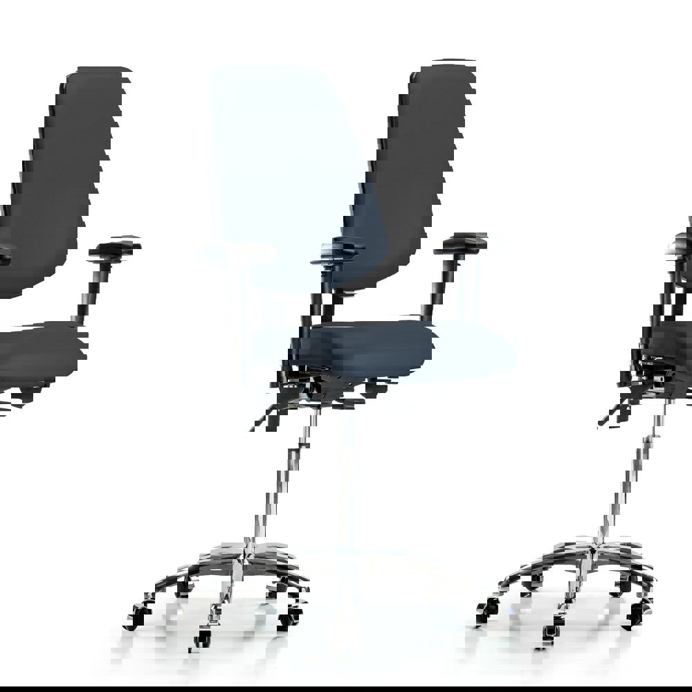 Task Chair: Vinyl, Imperial Blue