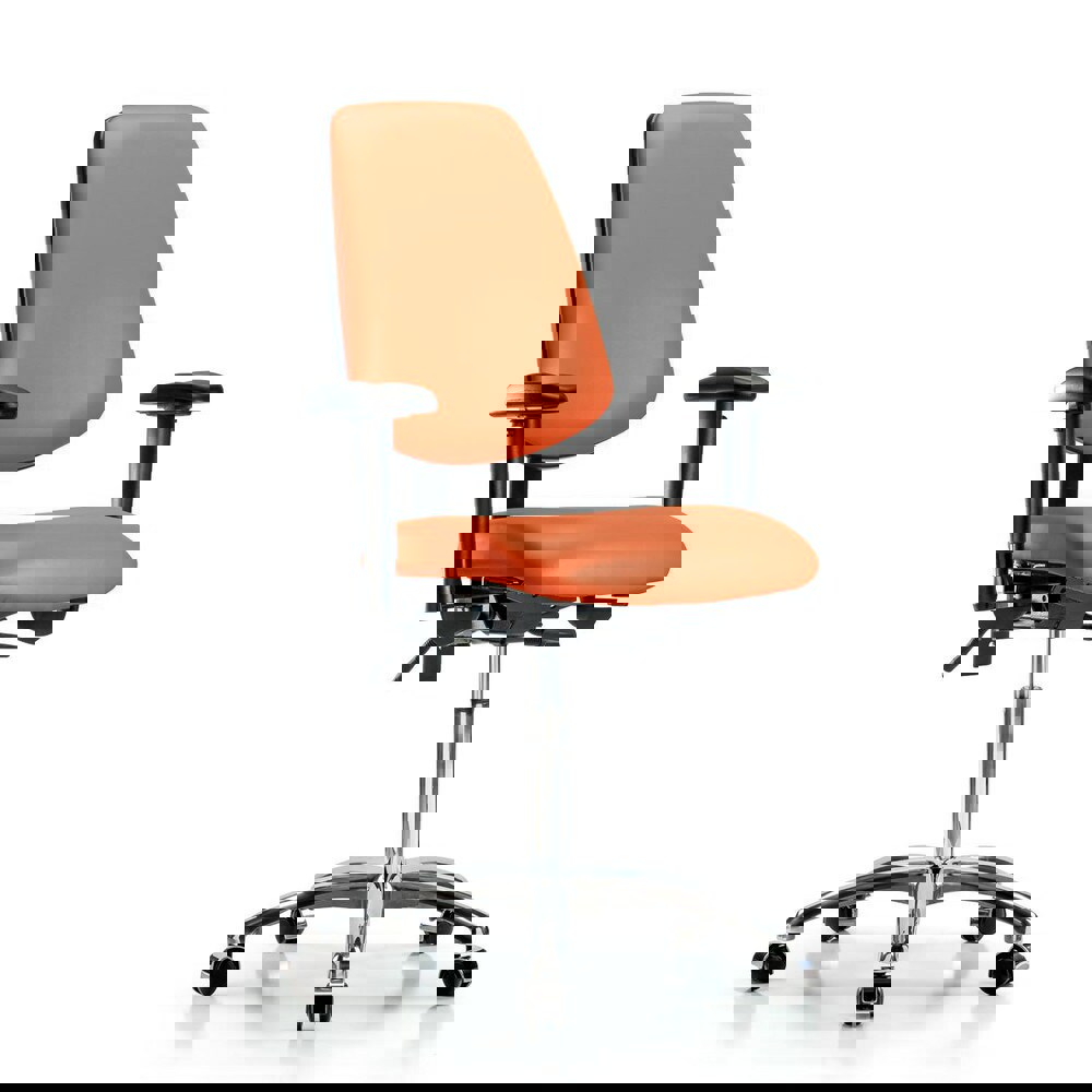 Task Chair: Vinyl, Orange Kist