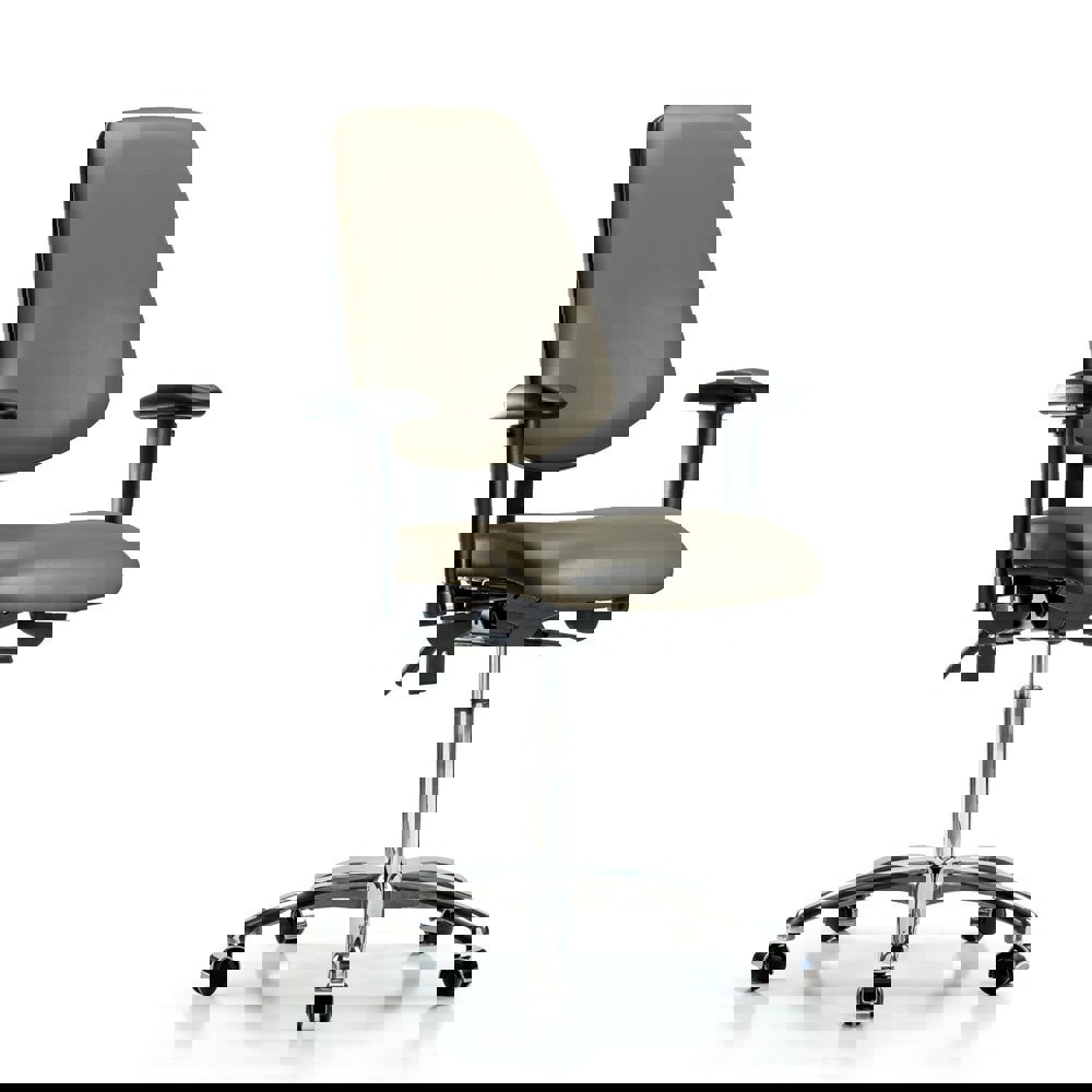 Task Chair: Vinyl, Taupe