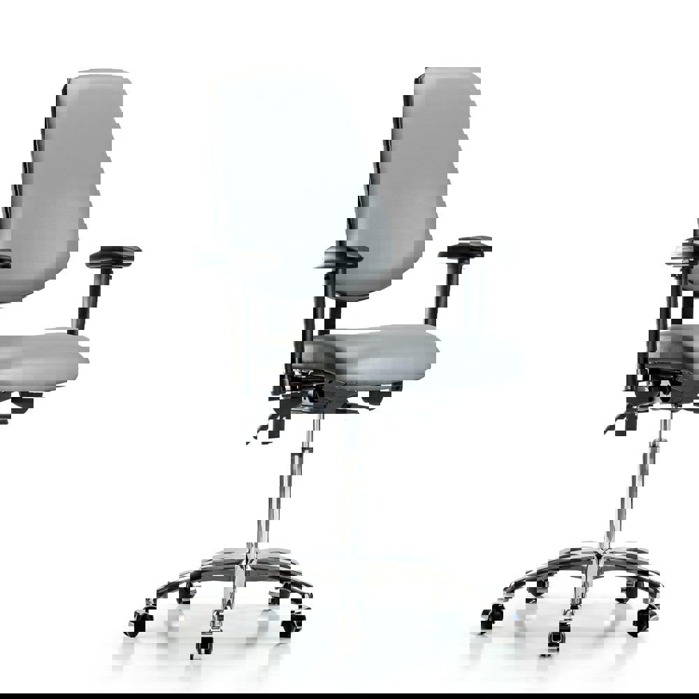 Task Chair: Vinyl, Sterling