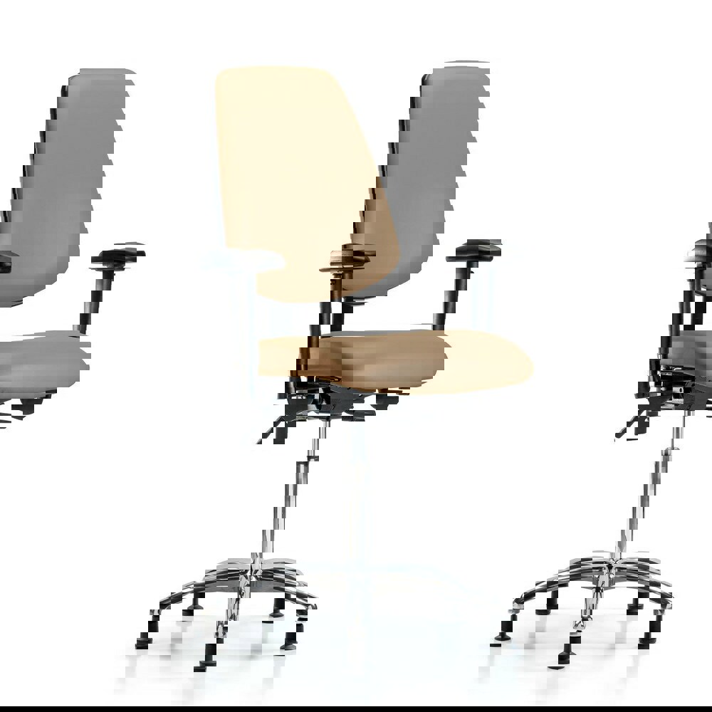 Task Chair: Vinyl, Taupe