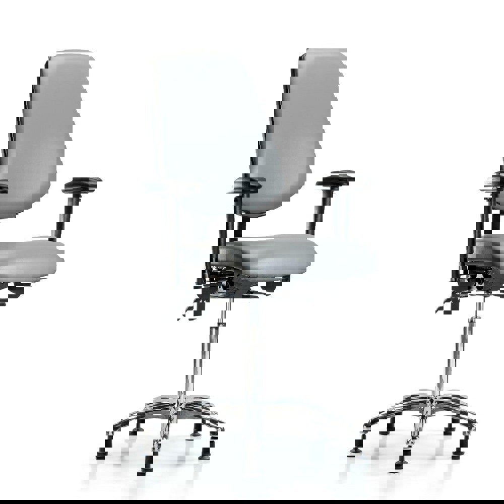 Task Chair: Vinyl, Sterling