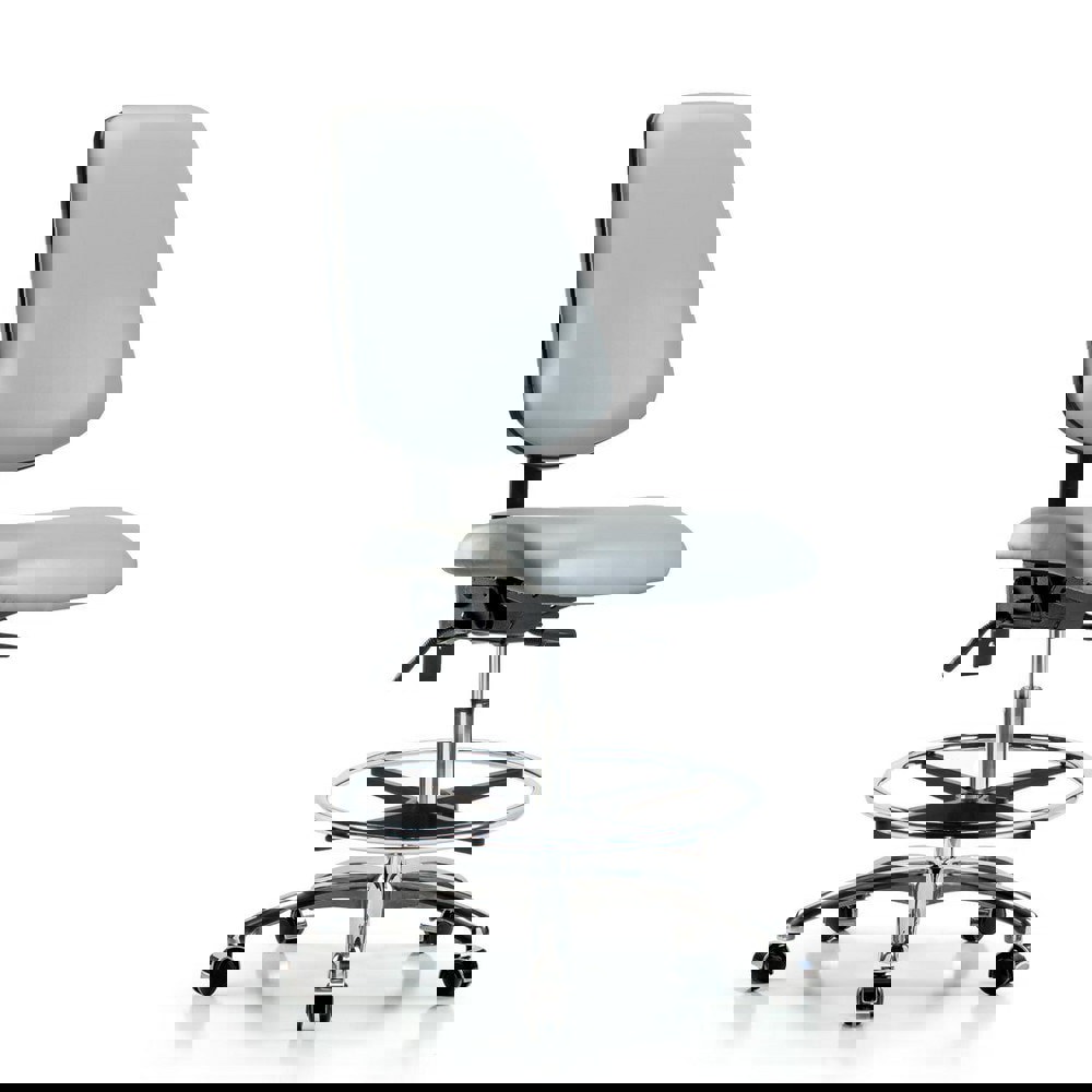 Task Chair: Vinyl, Dove