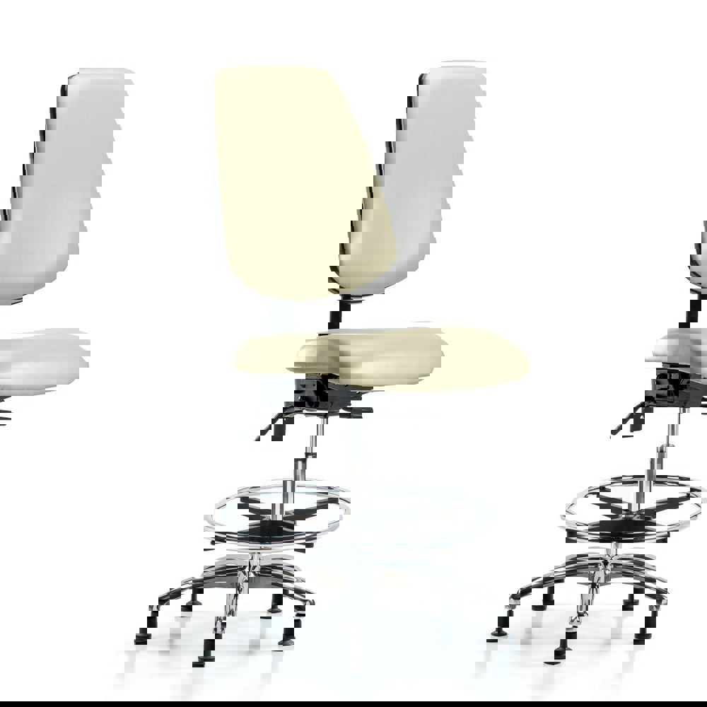 Task Chair: Vinyl, Adobe White