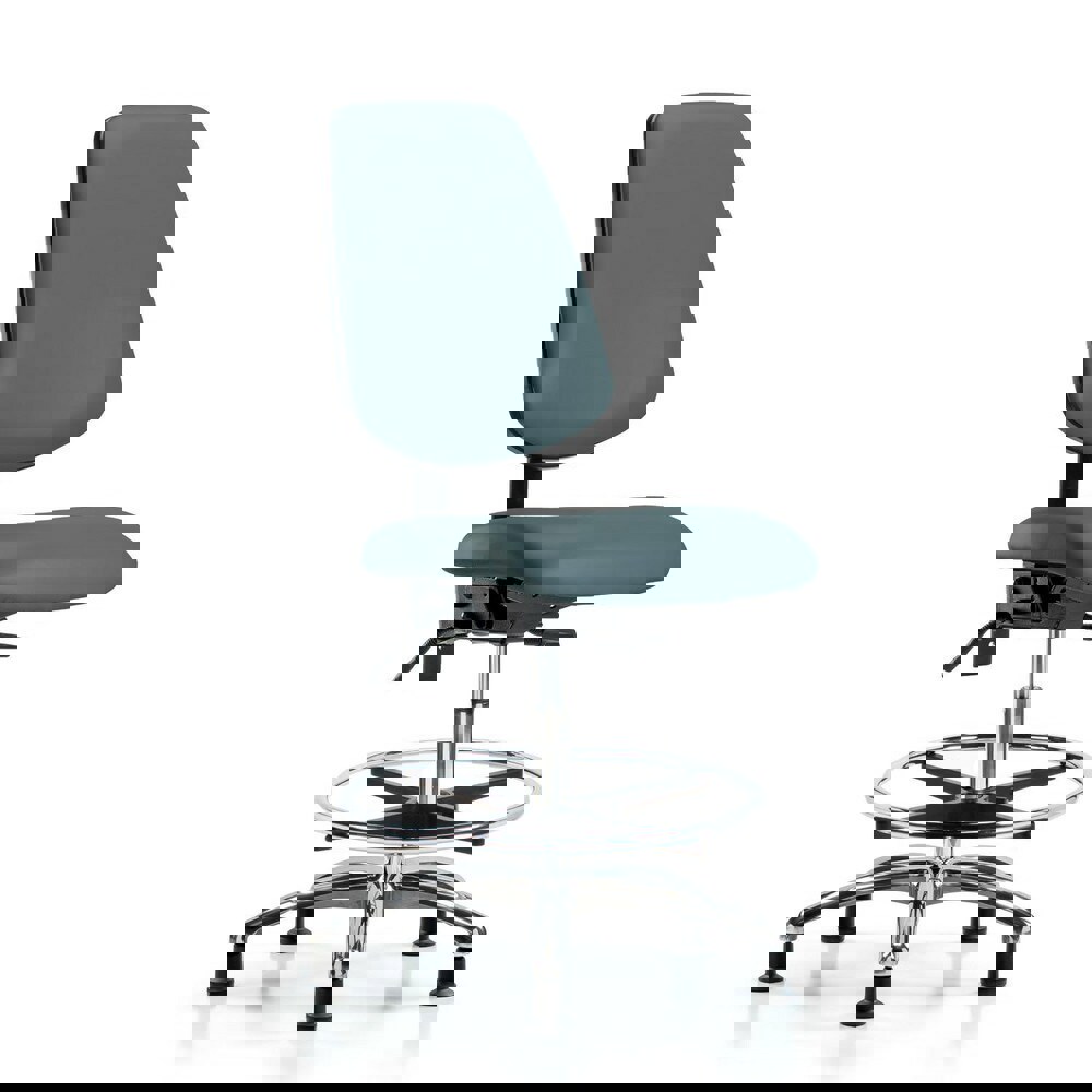 Task Chair: Vinyl, Colonial Blue