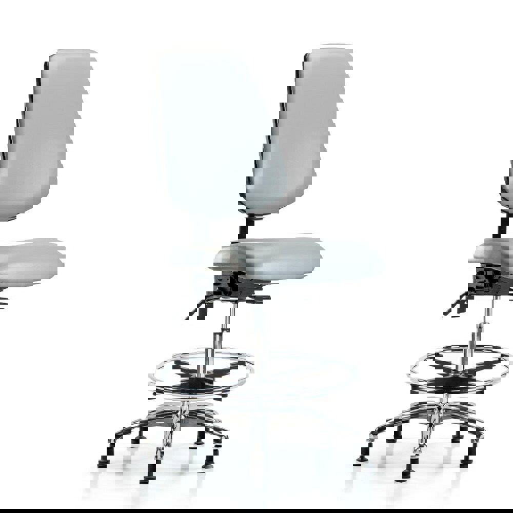 Task Chair: Vinyl, Dove