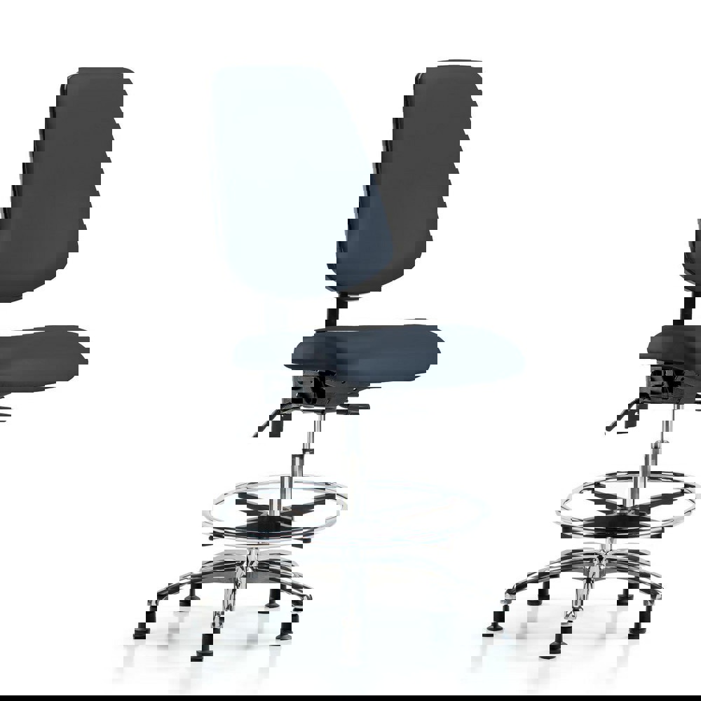 Task Chair: Vinyl, Imperial Blue