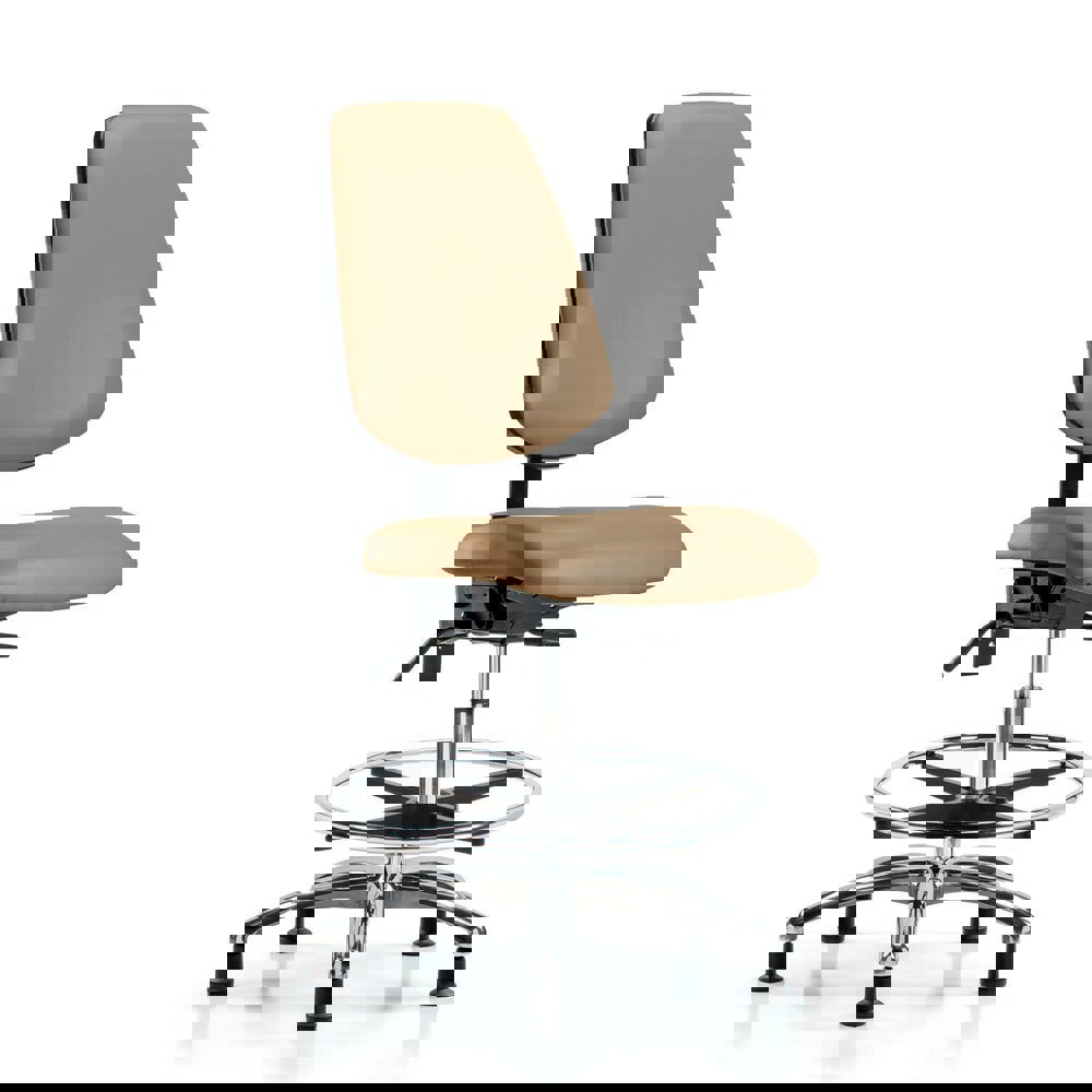 Task Chair: Vinyl, Taupe