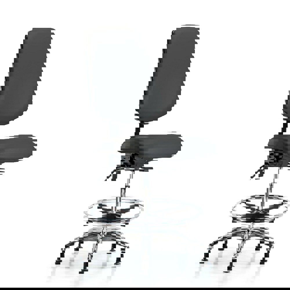 Task Chair: Vinyl, Charcoal