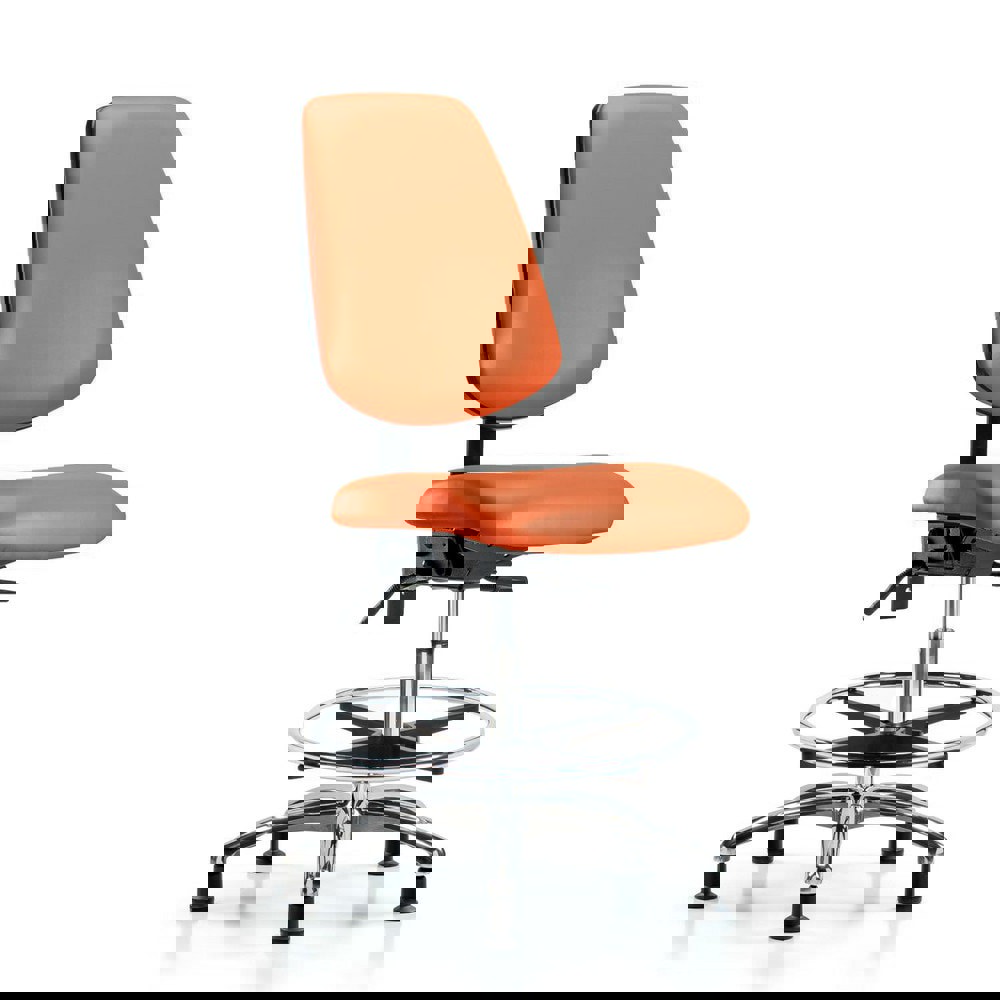 Task Chair: Vinyl, Orange Kist