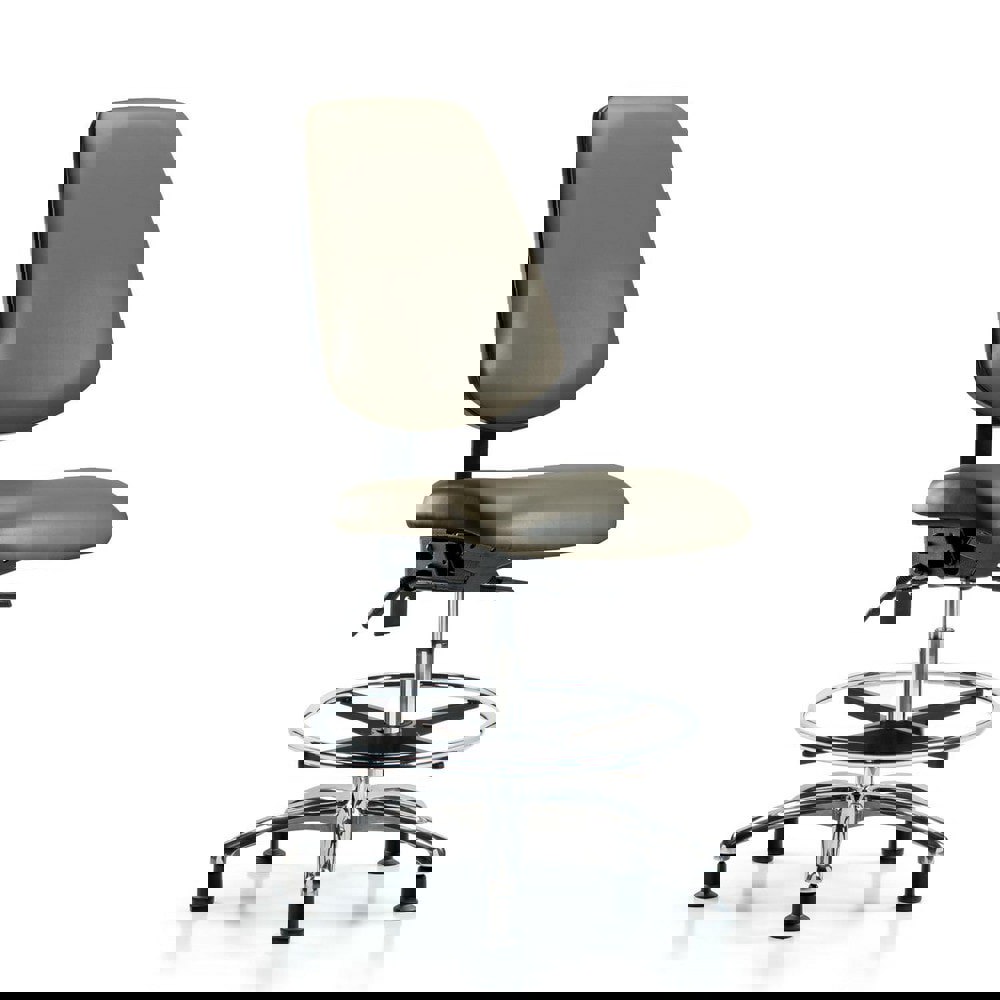 Task Chair: Vinyl, Taupe