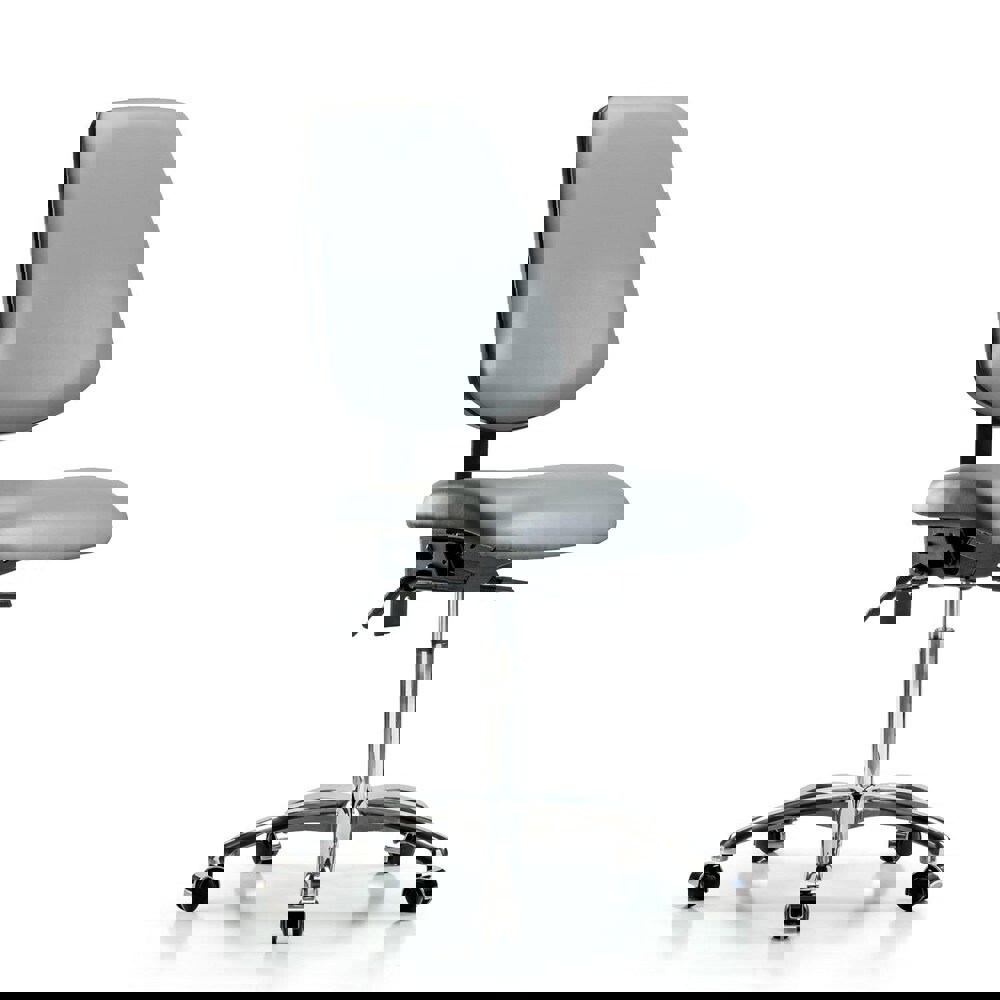 Task Chair: Vinyl, Sterling