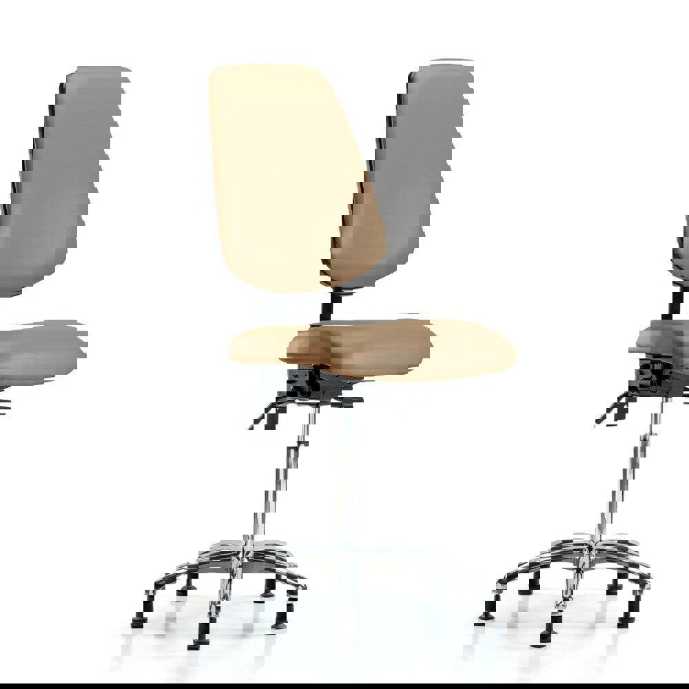 Task Chair: Vinyl, Taupe