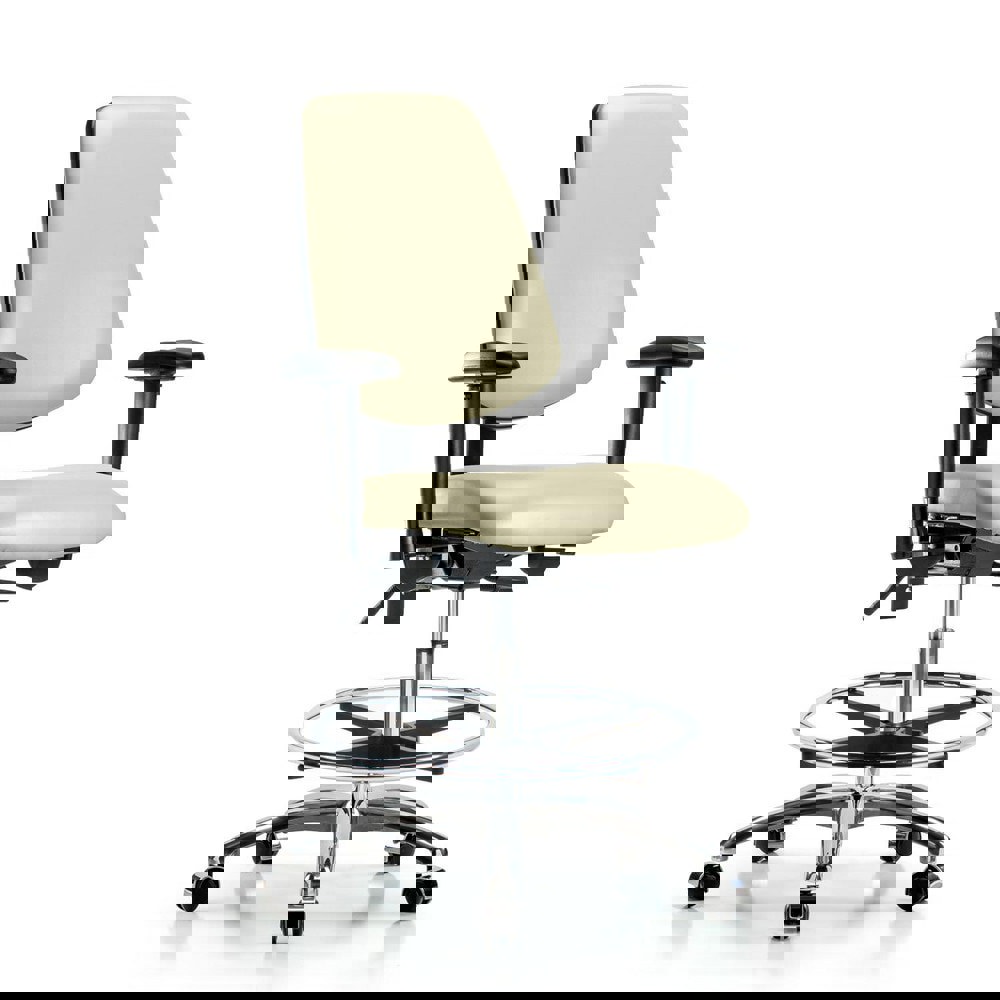 Task Chair: Vinyl, Adobe White