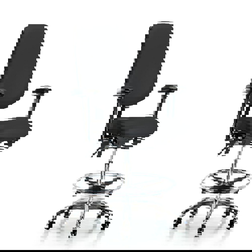 Task Chair: Vinyl, Black