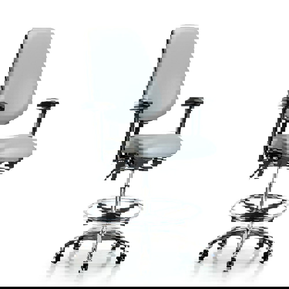 Task Chair: Vinyl, Dove