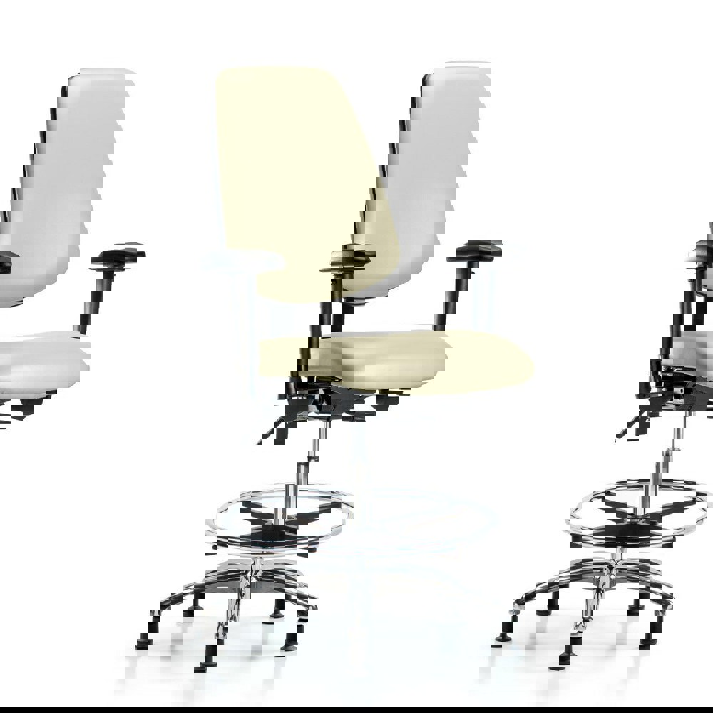 Task Chair: Vinyl, Adobe White