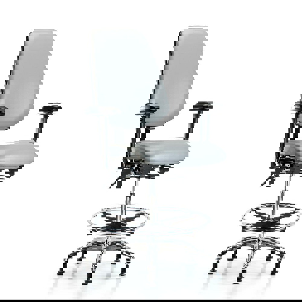 Task Chair: Vinyl, Dove